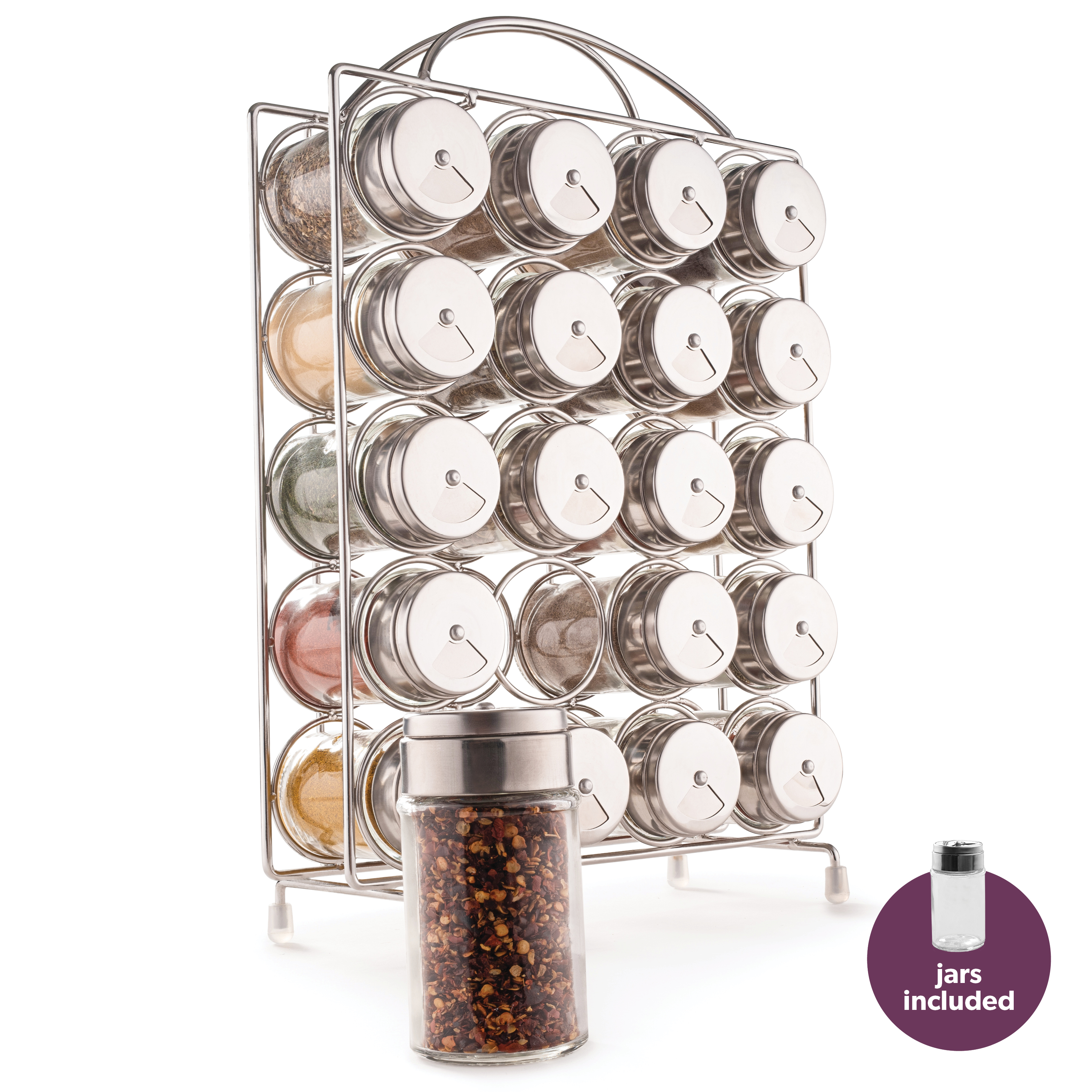 Spice Rack and Glass Spice Jars, Vertical Liner Spice Essential Oil Drawer  Storage Spice Rack Insert 